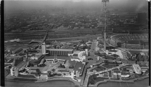 West from East Sky Ride Tower - A Century of Progress