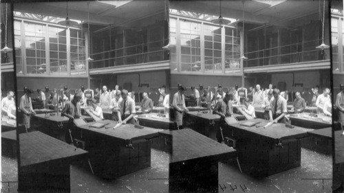 Wood working room, Harrison Tech. H.S., Chicago, Ill