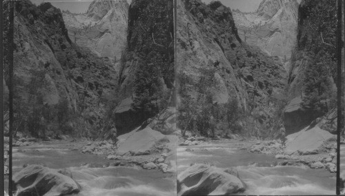 Narrows and Mt. of Mystery. Zion National Park. Utah