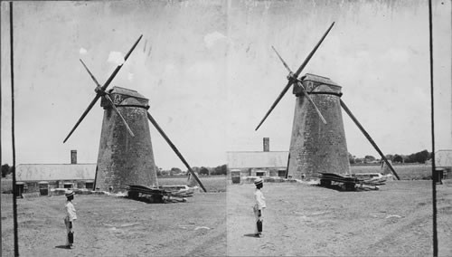 "As it was in the beginning" sugar mill driven by wind power - Bridgetown. Barbados