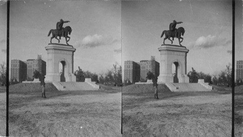 "Sam Houston Monument," at Herman Park, Houston, Texas