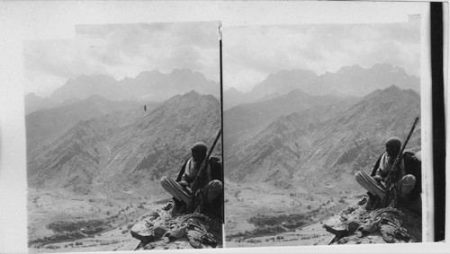 Ground where the Hebrew fought, the Amalekites, S.E. over Sinai Wilderness, Egypt