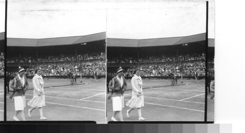 Mrs. Wills- Moody & Miss Ryan. July 4, 1930. Wimbledon, England. Lndon