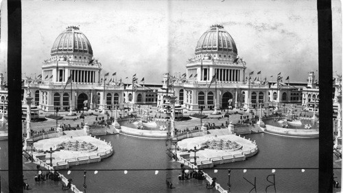 Administration Bldg, and Fountain from Agricultural Bldg., Columbian Expo