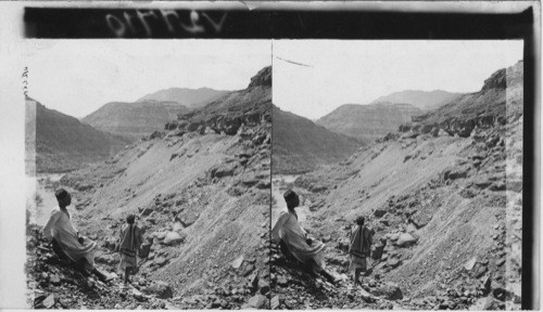 Old Mines at Maghara, once worked by Egyptian convict labor. Egypt