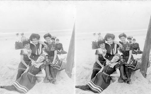 On the Beach at Coney Island, New York