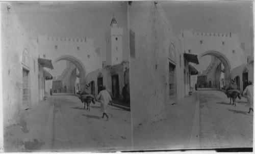 A Street Scene in Tunis, Tunisia