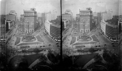 S.E. from Cleveland Hotel to Public Square & Euclid Ave., Cleveland, Ohio. (Not so good as old neg #23096 in World)