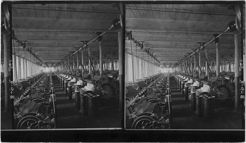 The carding room in a cotton mill. Augusta, GA