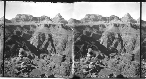 Newberry Terrace and Vishnu's Temple. Grand Canyon, Ariz