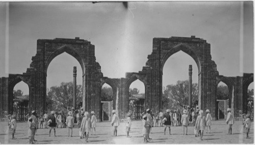 Ruins of Kutu of Mosque and Arm of Renoun near Delhi