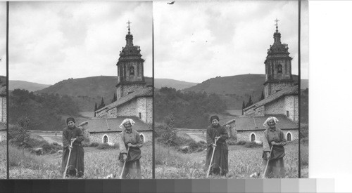 Basque peasant women Enauri, northern Spain