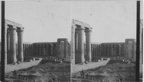 The great Court. Luxor Temple, Egypt