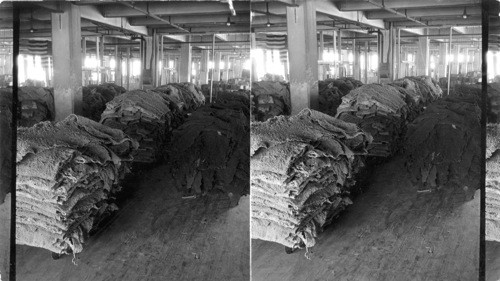 Washing crude rubber ready for compound. Akron, Ohio