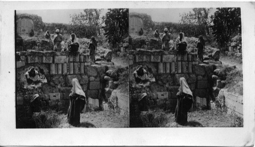 Ruins of Crusaders Church on the site of the home of Martha and Mary. Bethany, Palestine