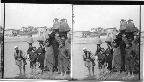 Water Carriers at the Nile near Gizeh, Egypt