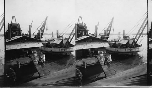 Disastrous results of the Frenchmen's fooly - many millions in idle, decaying machinery. Panama Canal