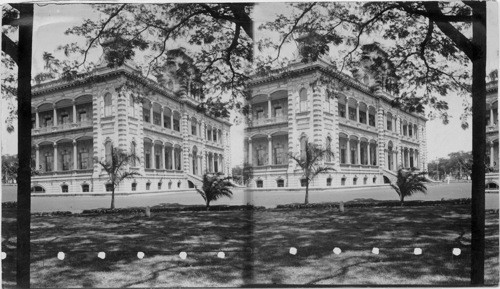 King's Palace, Sandwich Islands, Hawaiian Islands. Honolulu