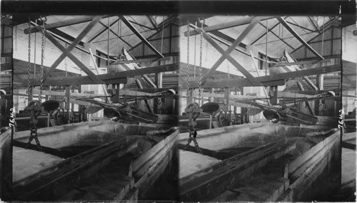 Boiling coppers, Weltz pan and crane in an old style sugar mill, Mona Sugar Plantation, Jamaica