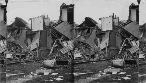 Shattered Bldg, St. Louis Tornado. Mo