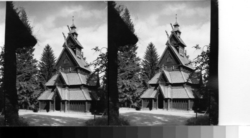 The Stave Church from Gol. Folk Museum, Olso, Norway