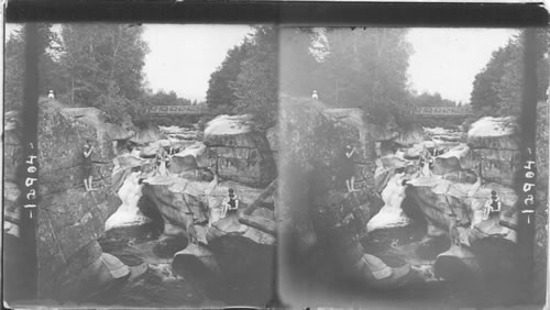 Picturesque Upper Falls of the Ammonoosuc. White Mts. N. H