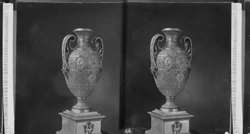 Bryant Vase. Tiffany & Co. New York. For Slides of the Journalist & other Medallions on Bryant Vase. See Misc. Art