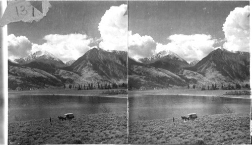 Twin Lakes, larger lakes in the Rockies, near Leadville, Colorado