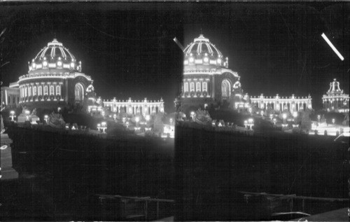 Festival Hall & Cascade Illuminated. World's Fair, 1904