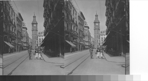 The tower of Santa Catalina. Called de la Paz. Valencia, Spain