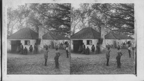 Cabins where slaves were raised for market - the famous Hermitage. Savannah, Georgia