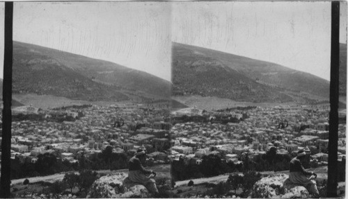 Nabulus from Mt. Gerizin, Palestine