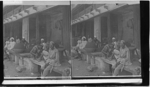 Hindoo Doctor treating a Patient, India