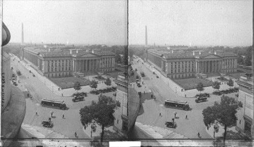 U.S. Treasury Building (S. front) guardian of millions. Wash., D.C