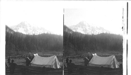 Mt. Rainier from camp, Longmire Springs, looking N.E. Washington