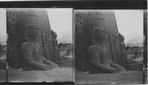 Statue of Rameses II, Temple of Luxor, Luxor, Egypt