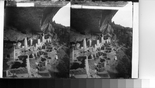 Dismantled Towers and Turrets Broken, Cliff Palace, Mesa Verde, Colo