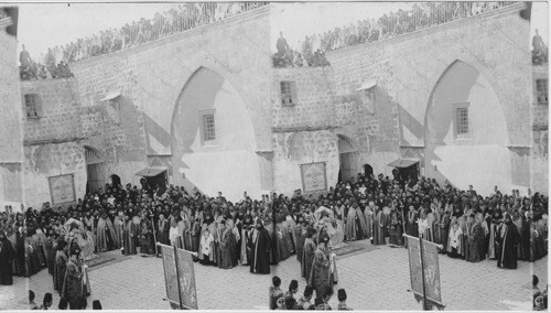 Easter Ceremony in the Armenian Convent - Jerusalem, Palestine