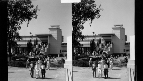 Architectural Study, N.E. wing Entrance of Hall of Science Bldg., A Century of Progress, Chicago, 1933