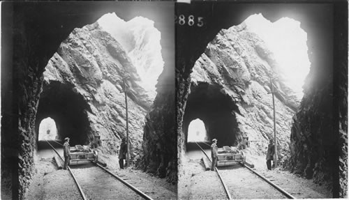 Mountain Tunnel, (Cuesta Blanca?) on the Oroya Line. Peru