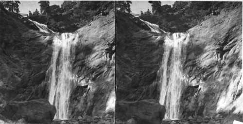 Where flash the bright waters of Bridal Veil Falls, So. Cheyenne Canyon, Colo. OK