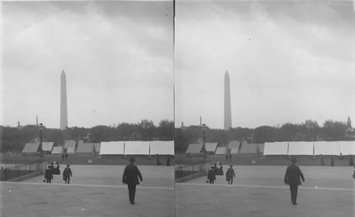 Washington Monument from Camp Roosevelt, G.A.R. Encampment, 1902