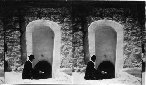 Entrance to David’s Well of Bethlehem, Palestine