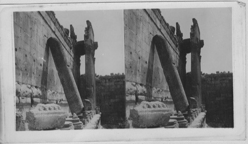 Ruins of Colonnade looking northeast Temple of Jupiter Baalbec Syria