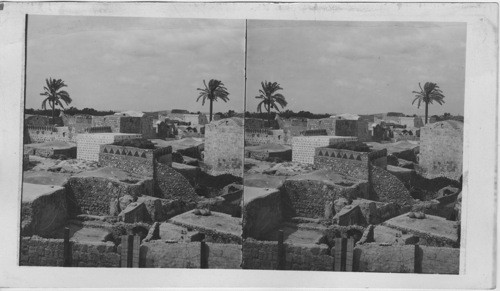 General view of the ancient city of Lydd, Palestine