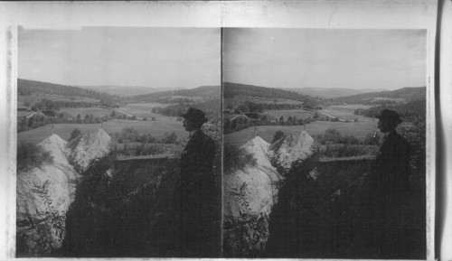 View Over the Tabe Quarries Near Chester, Vermont