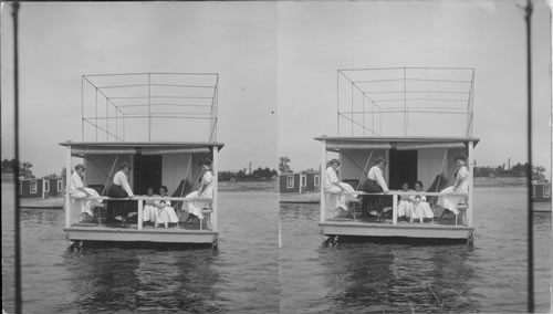 A house boat on the river. N.Y