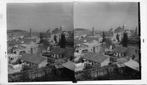 Jerusalem, “The Holy City” from the Latin Quarters toward Bethany