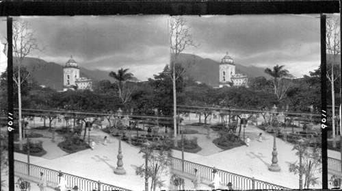 Plaza Bolivar, Caracas. Main Square and the Cathedral, Venezuela