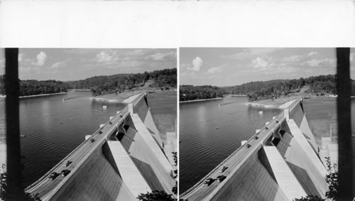 The Roadway across the Norris Dam. Tennessee